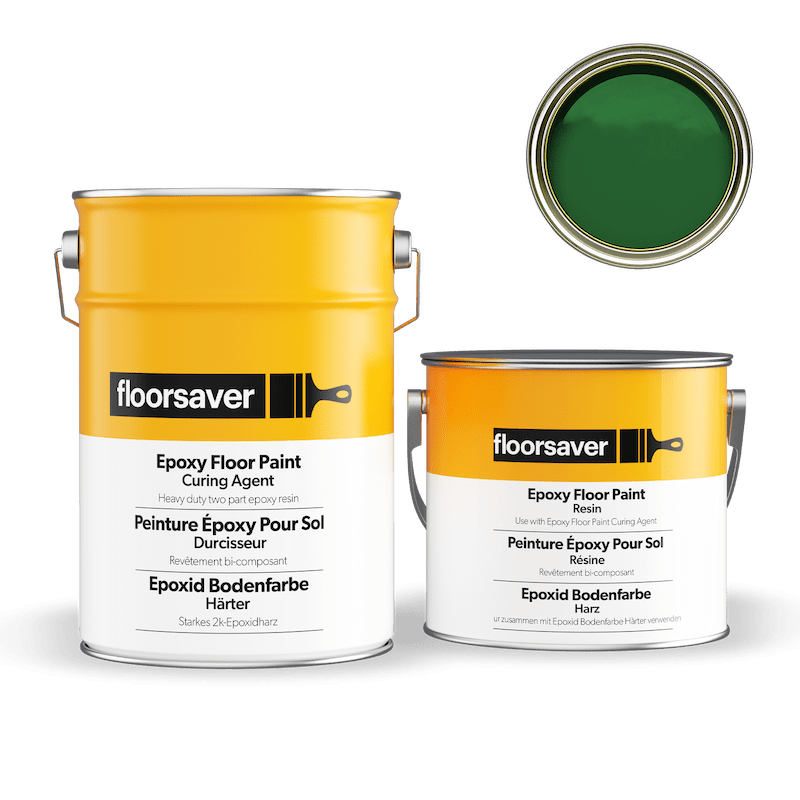 Packshot of Green Epoxy Floor Paint